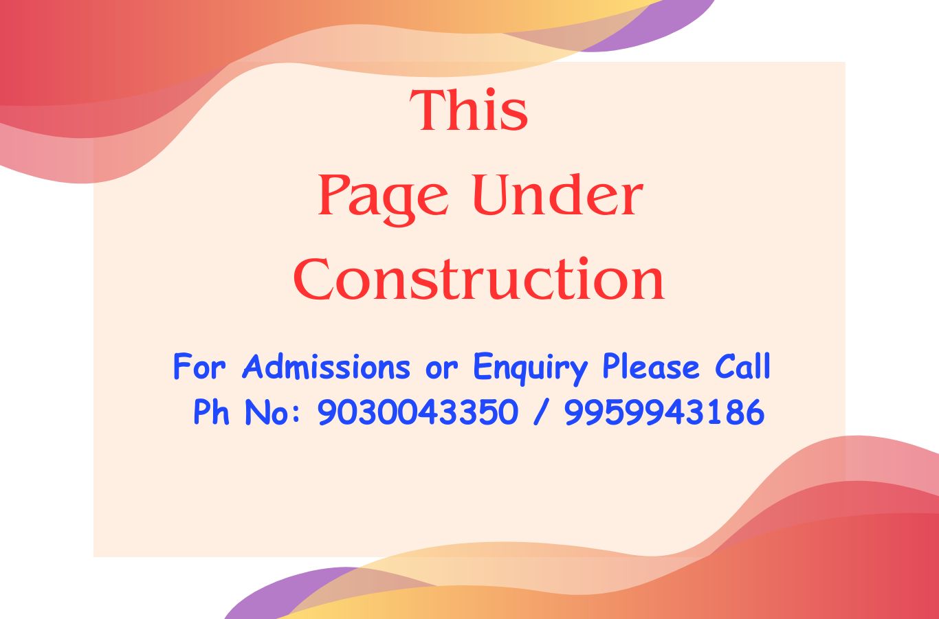 Open Inter College building website